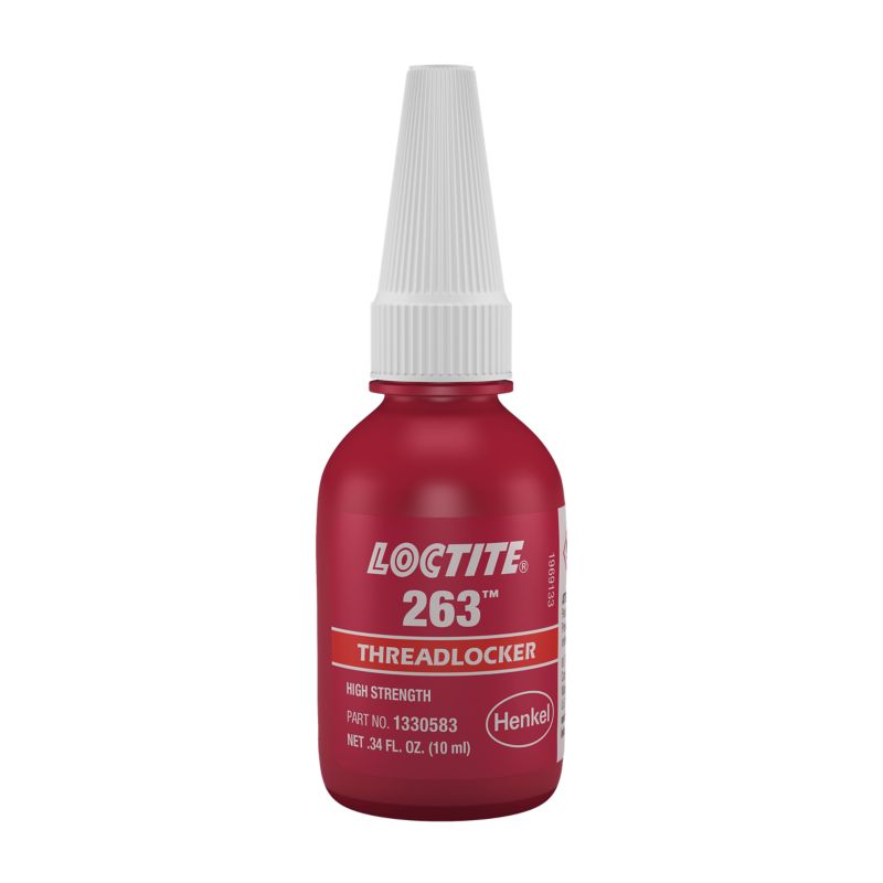 Frein-filet haute résistance Loctite 263, rouge, bouteille de 10 mL