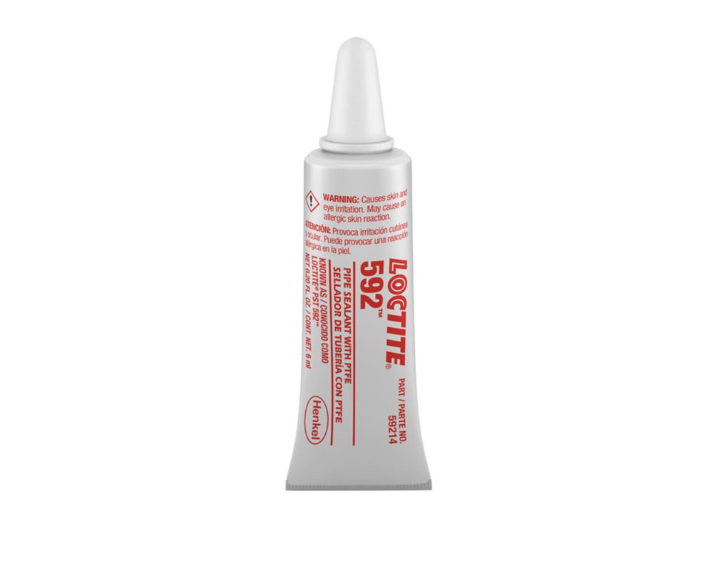 Scellant pour filets de tuyauterie Loctite 592 PST avec PTFE, blanc cassé, tube de 6 mL