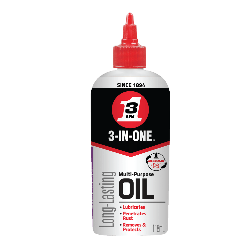 Huile multi-usage 3-IN-ONE avec bec torsadé Marksman, bouteille de 118 mL