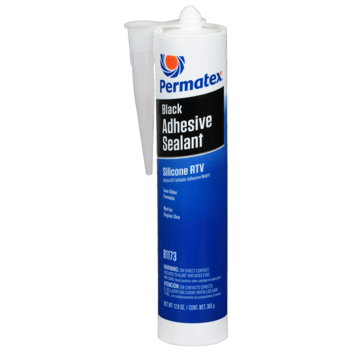 Scellant adhésif silicone RTV noir Permatex, cartouche de 300 mL (réf. 59213)