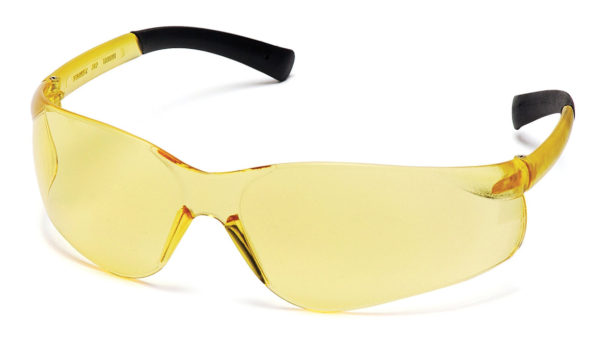 Lunettes de sécurité sans monture Pyramex Ztek S2530S, verres ambrés, polycarbonate, 1 paire