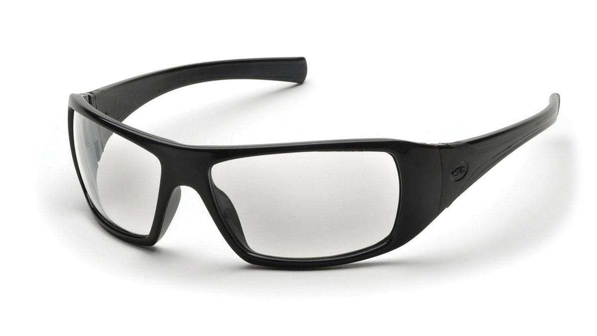Lunettes de sécurité à monture complète Pyramex Goliath SB5610D, monture noire, lentille claire, 1 paire