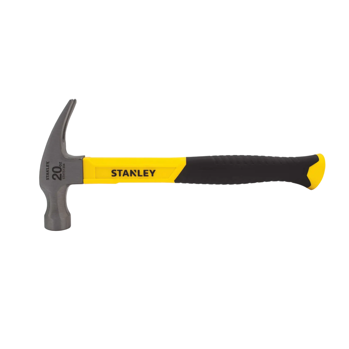 Marteau Stanley STHT51304 à panne fendue, tête en acier forgé de 20 oz (567 g), manche en fibre de verre