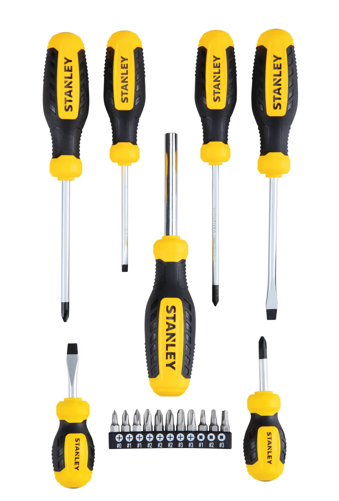 Jeu de tournevis Stanley STHT60127 avec tournevis multi-embouts, 17 pièces