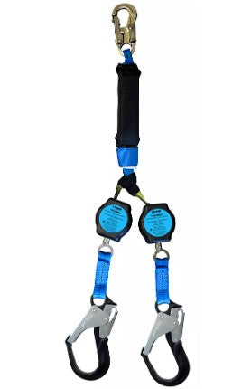 Dispositif à rétraction automatique à sangle et deux bras TRACBLOC2, 8 pi (2,4 m), Tractel