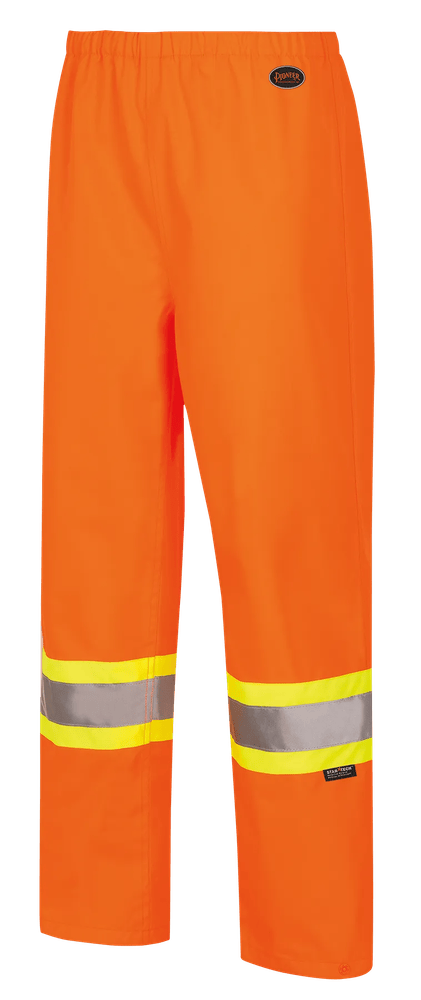 Pantalon imperméable femme haute visibilité Pioneer 5627W, orange, polyester Oxford 300D enduit PU