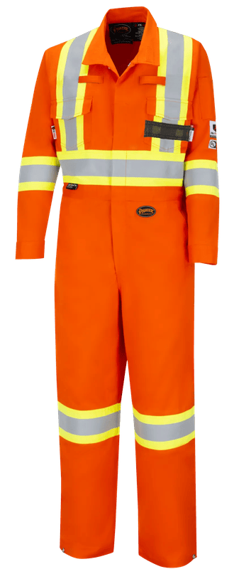 Combinaison pour homme 7702, 8 poches, orange haute visibilité, Pioneer