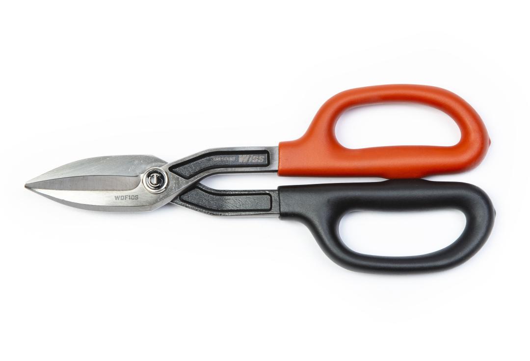Cisailles de ferblantier Wiss WDF10S à coupe droite, 10 po