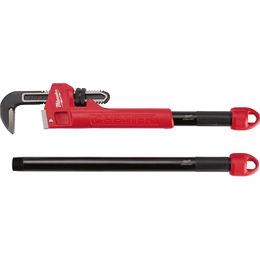 Clé à tubes ajustable en acier Milwaukee 48-22-7314 avec 2 manches interchangeables