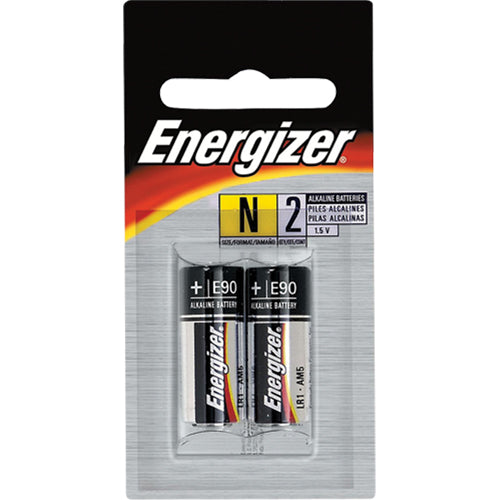 Piles alcalines Energizer E90BP2, N, 1,5 V, paquet de 2 piles
