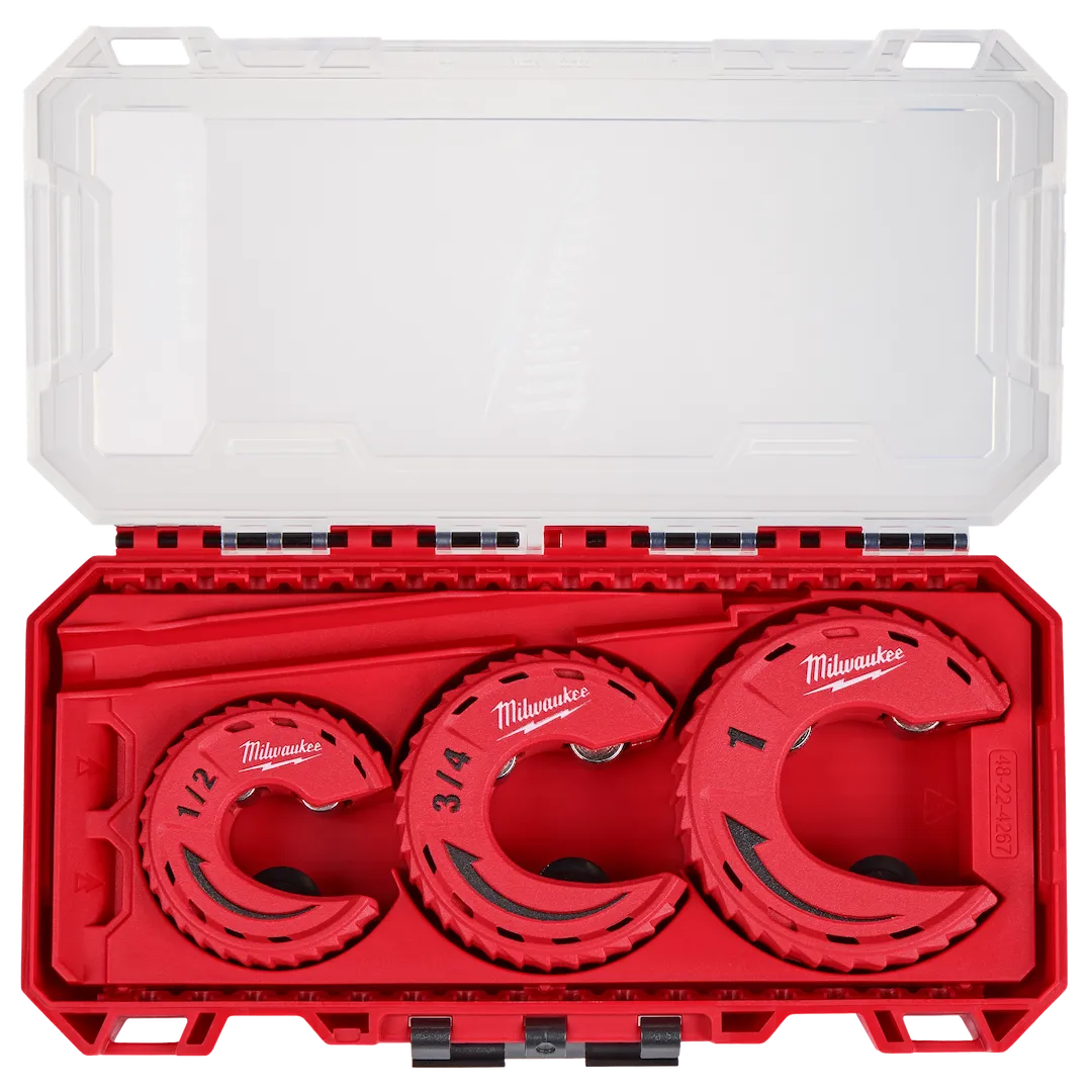 Jeu de 3 coupe-tubes Milwaukee 48-22-4267 pour espaces restreints (1/2, 3/4 et 1 po) avec étui