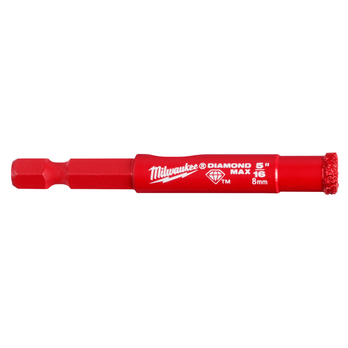 Scie cloche diamantée à tige Milwaukee 49-56-0507, 5/16 po