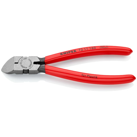 Pince coupante de côté pour plastiques Knipex 72 11 160, 45°, 160 mm