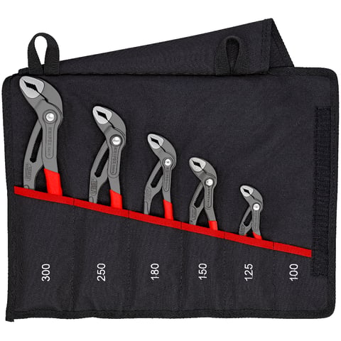 Jeu de 5 pinces multiprises Knipex 00 19 55 S5 en trousse enroulable