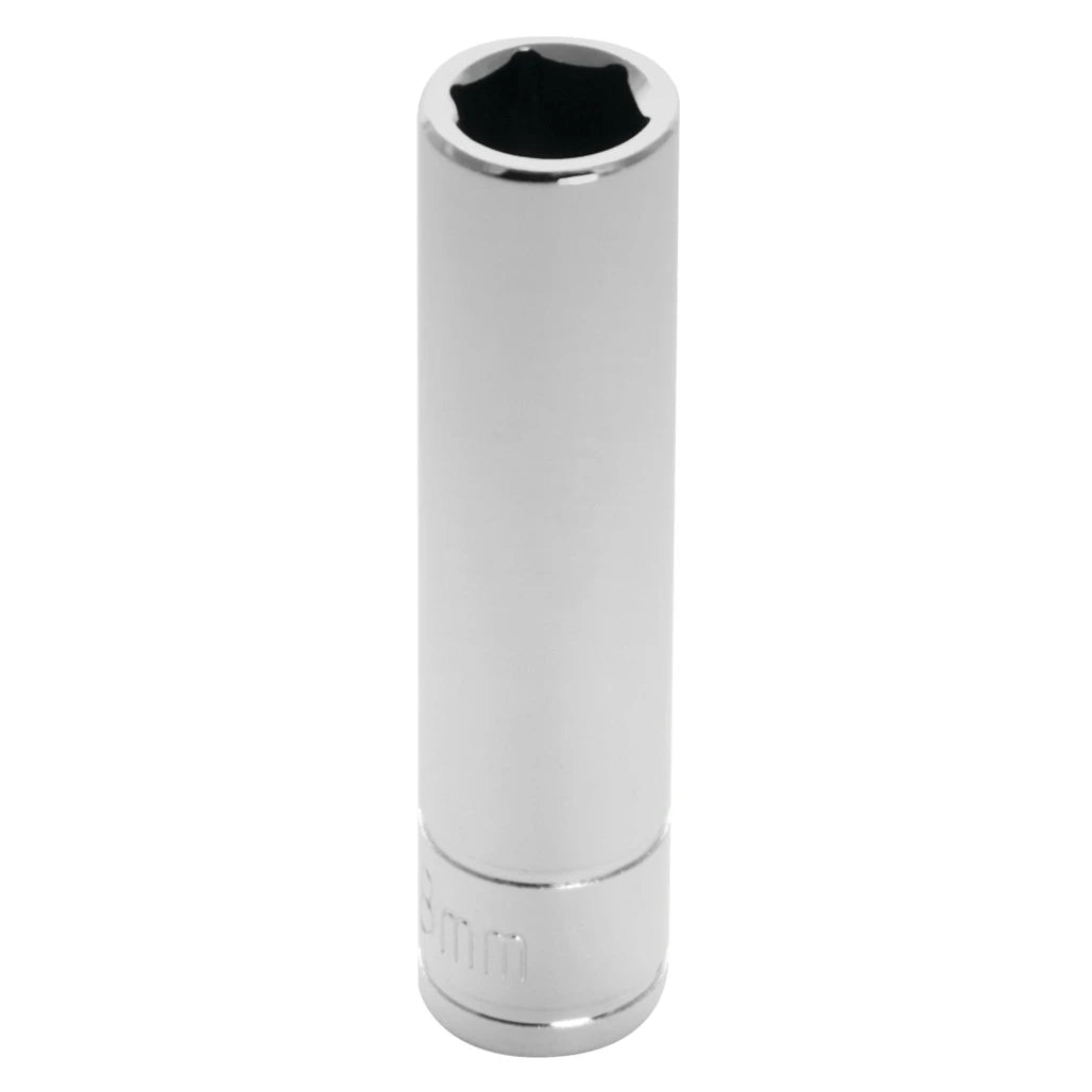 Douille longue Performance Tool W36408, 6 pans, 8 mm, carré 1/4 po
