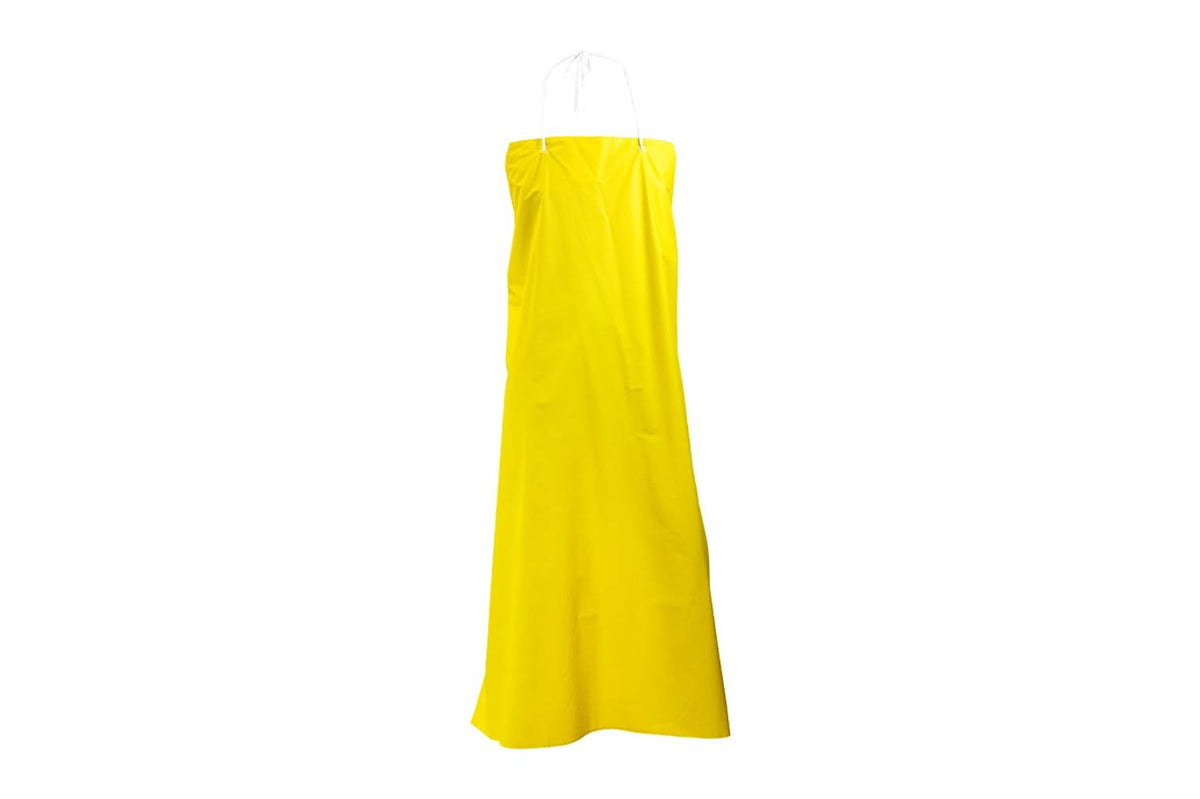 Tablier à bavette en PVC/polyester jaune, 36 x 48 po, épaisseur 0,35 mm