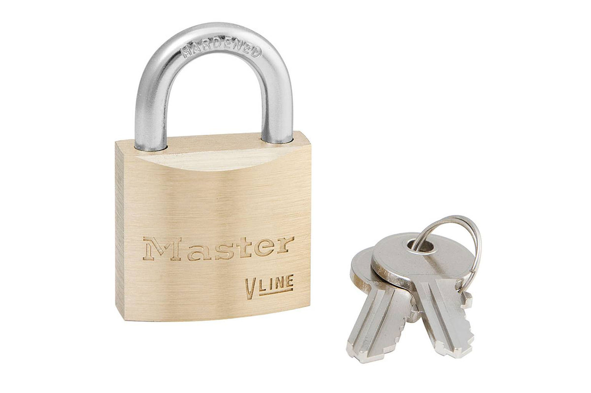Cadenas Master Lock 4130 en laiton massif, corps 29 mm (1-1/8 po), 4 goupilles, clé unique