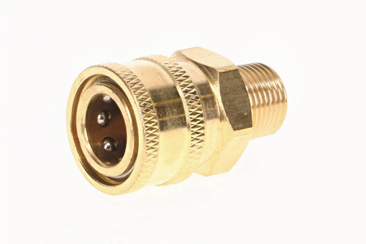 Raccord rapide en laiton, filetage mâle NPT 3/8 po, 1 pièce