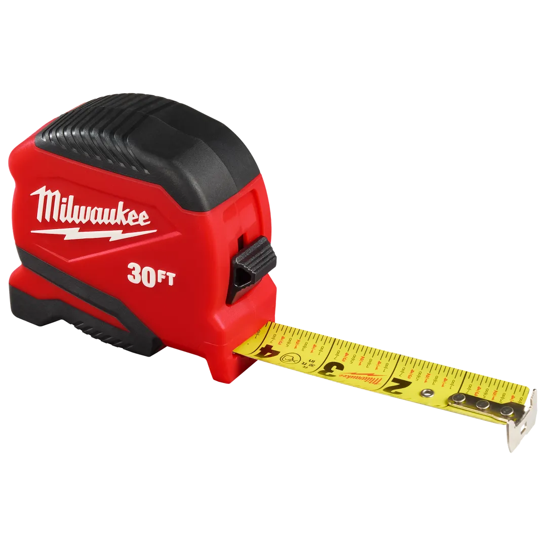 Ruban à mesurer compact Milwaukee 48-22-1730, 1 po x 30 pi