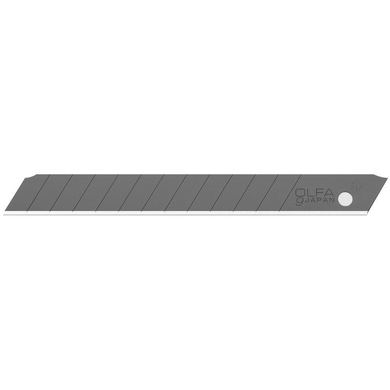 Lames à cassure noires Olfa ABB-10B, 9 mm, paquet de 10