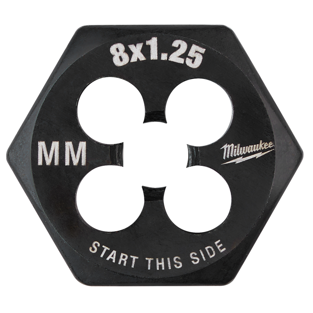 Filière hexagonale métrique Milwaukee 49-57-5343, M8 pas 1,25 mm, hexagone de 1 po