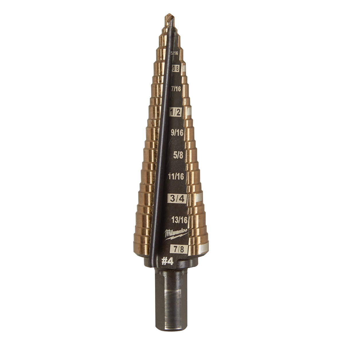 Foret étagé au cobalt #4 Milwaukee 48-89-9284, 3/16-7/8 po
