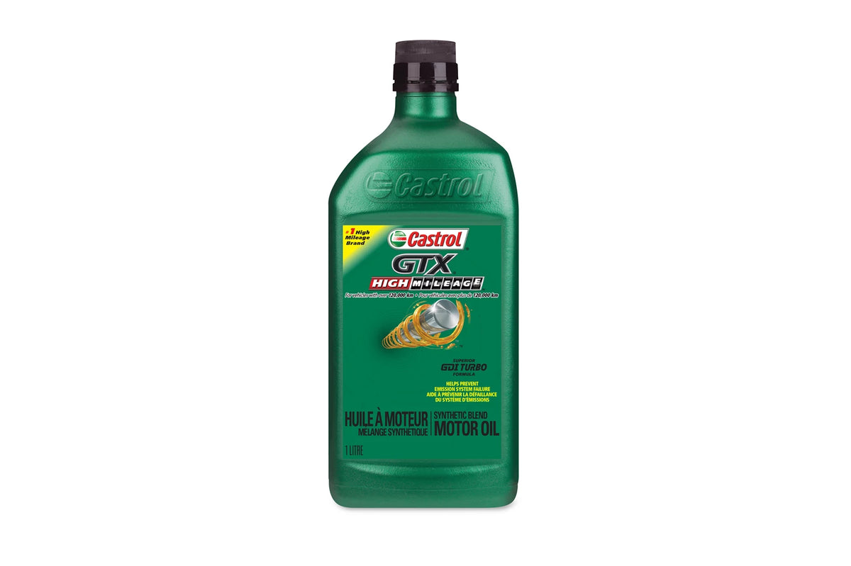 Huile à moteur partiellement synthétique Castrol GTX High Mileage 5W-30, 1 L