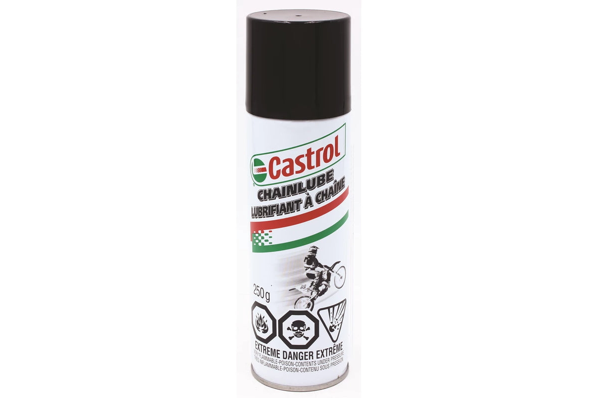Lubrifiant à chaîne de moto Castrol Chainlube en aérosol, 250 g