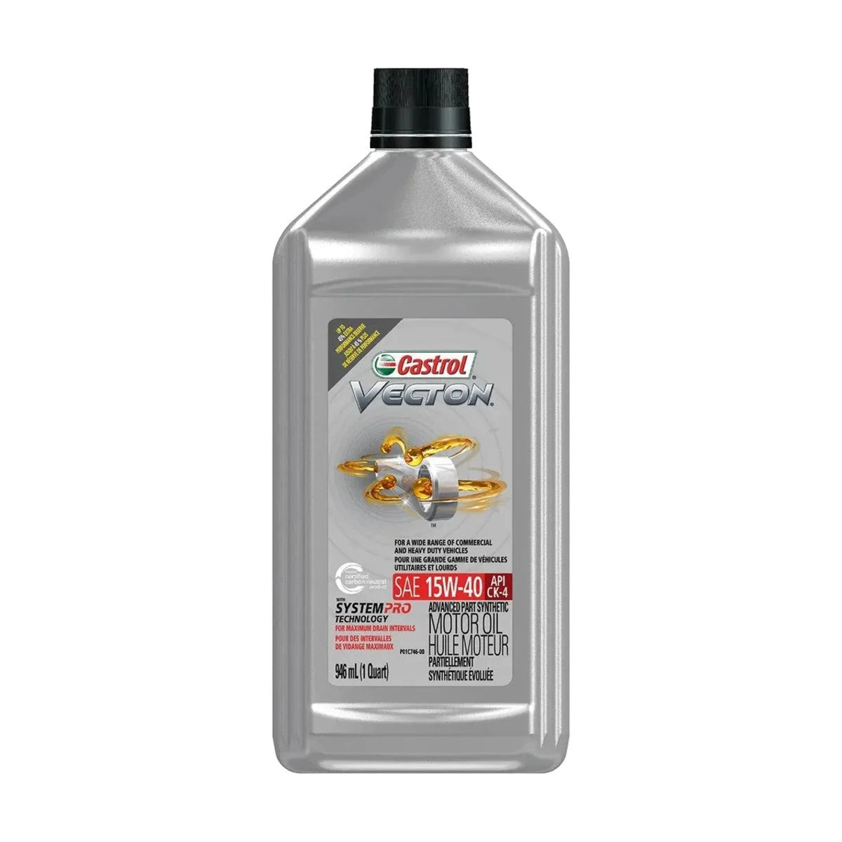 Huile moteur diesel Vecton CK-4 15W40 – Réf. 15AEA9 – Bidon 946 ml – Castrol