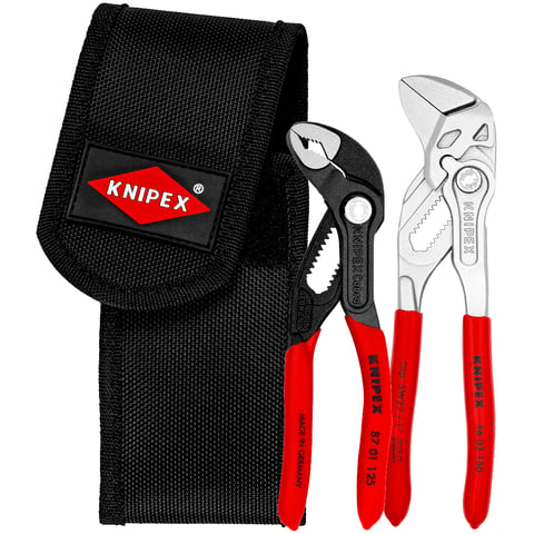 Jeu de mini pinces Knipex 00 20 72 V01, 2 pinces avec étui de ceinture