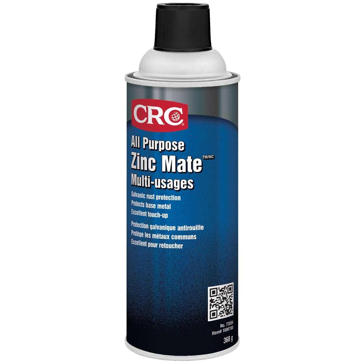 Revêtement de galvanisation à froid CRC Zinc Mate tout usage, aérosol de 369 g