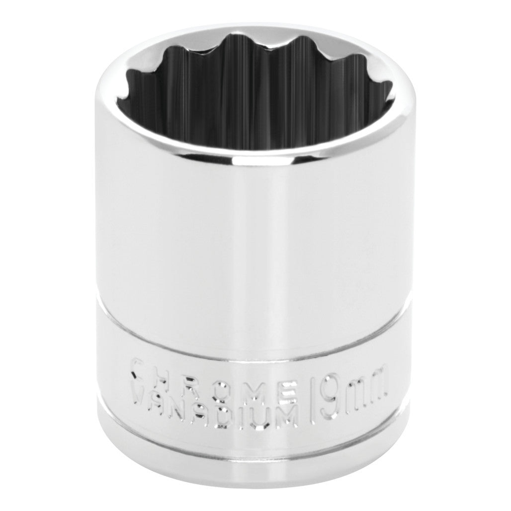 Douille métrique 12 pans Performance Tool W38819, 19 mm, entraînement 3/8 po