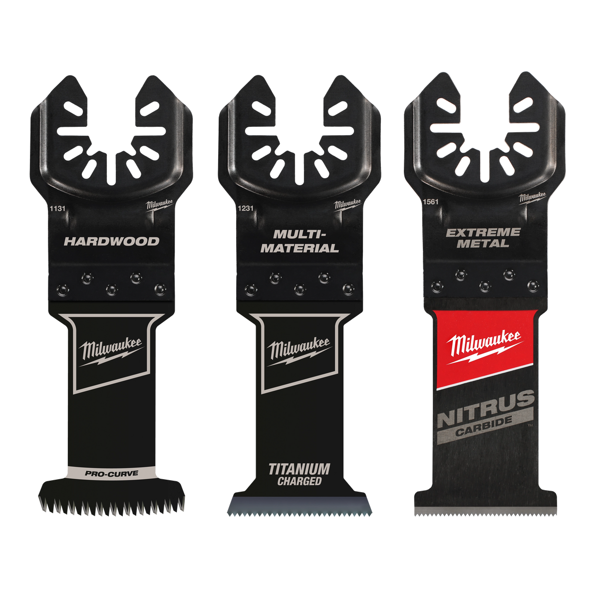 Jeu de 3 lames pour outil multifonction oscillant Milwaukee 49-10-9001