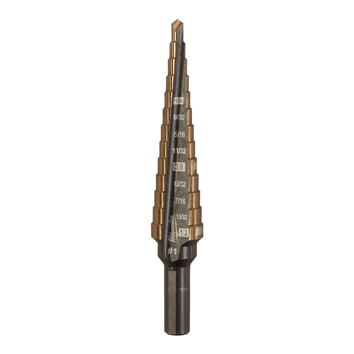 Foret étagé au cobalt #1 Milwaukee 48-89-9281, 1/8-1/2 po