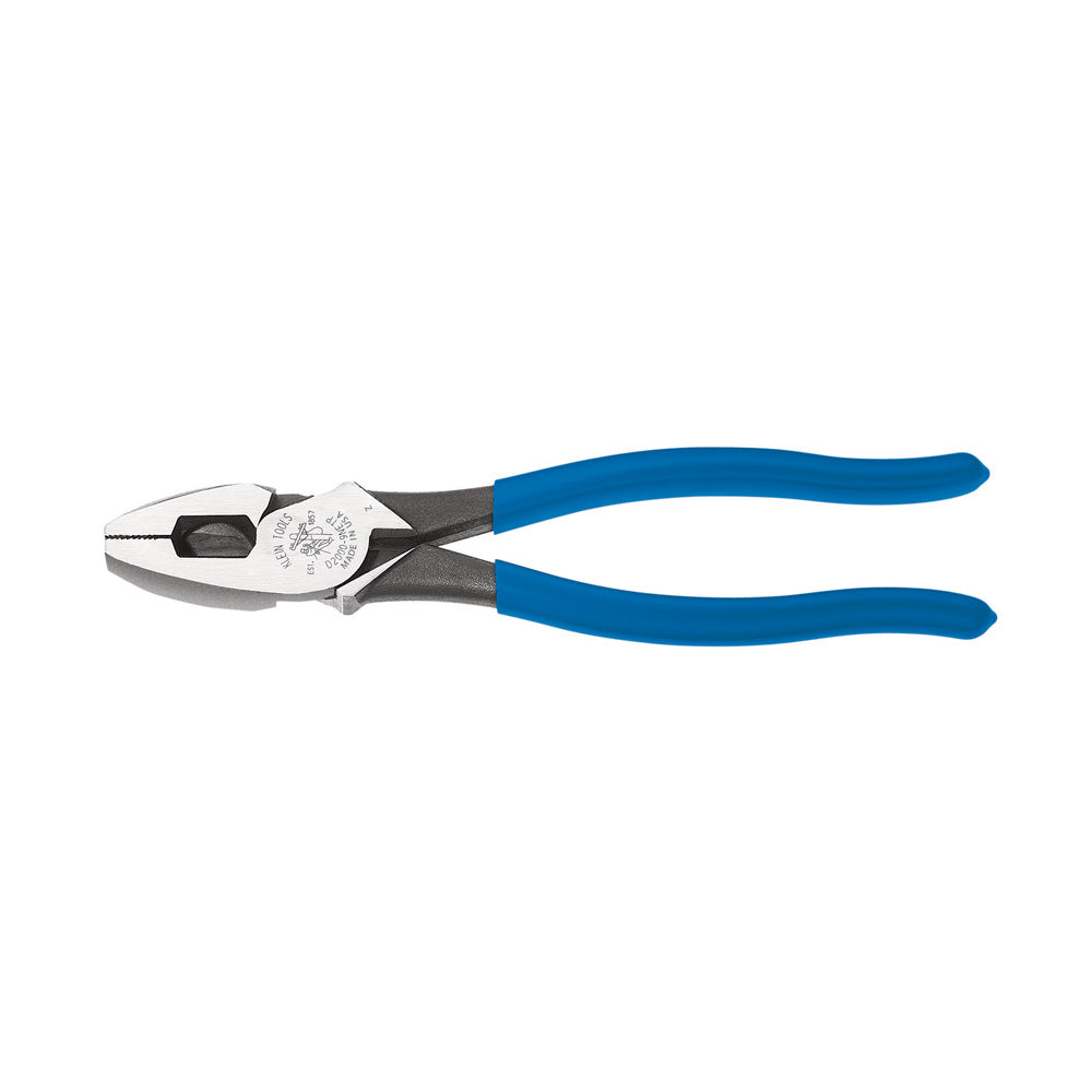 Pince de monteur (lineman’s), tirage de ruban, 9 po, manches bleu clair, Klein Tools D2000-9NETP