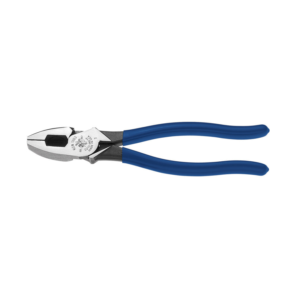 Pince de monteur (lineman’s) pour tirer le ruban, 9 po, manches bleu foncé, Klein Tools D213-9NETP