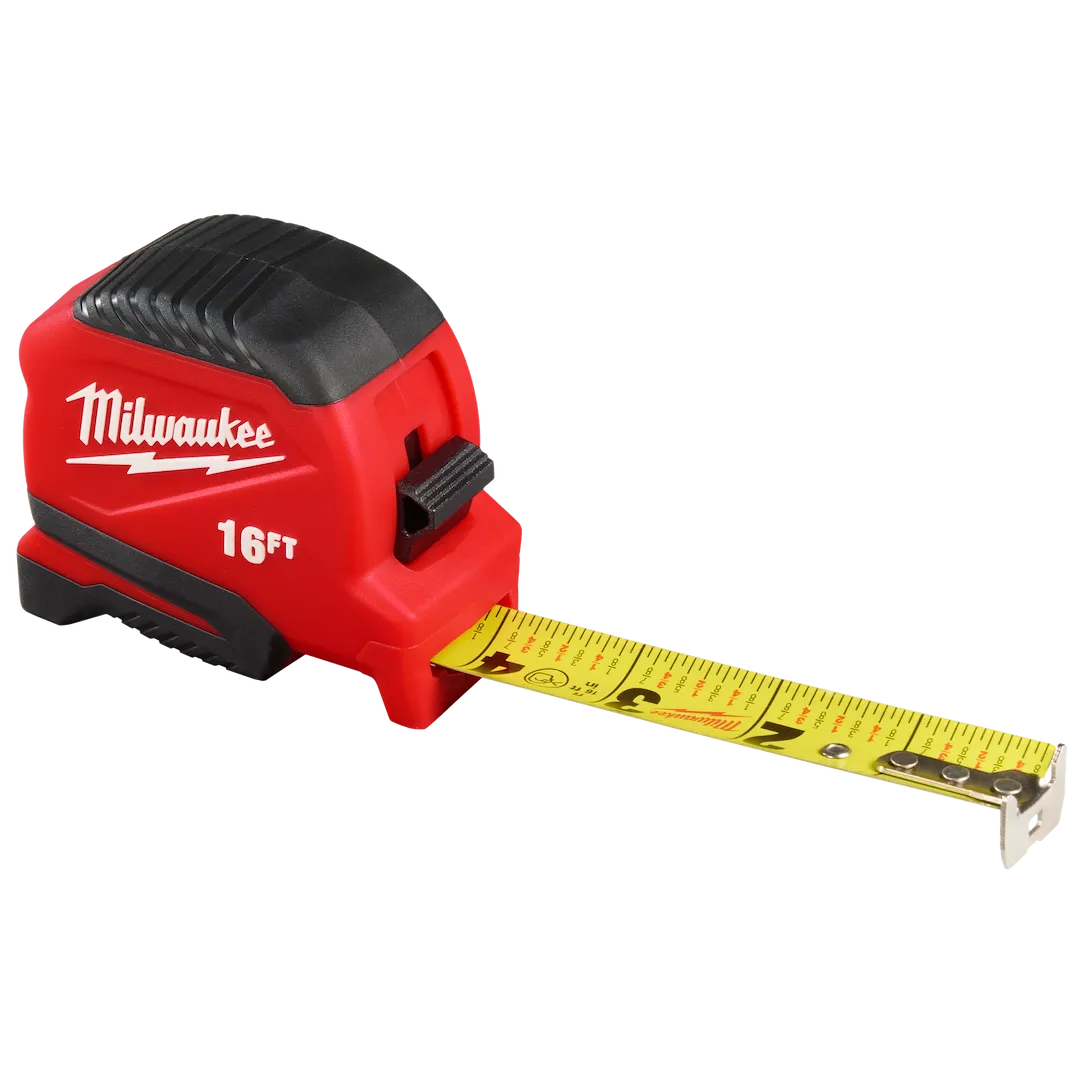 Ruban à mesurer compact Milwaukee 48-22-1716, 1 po x 16 pi