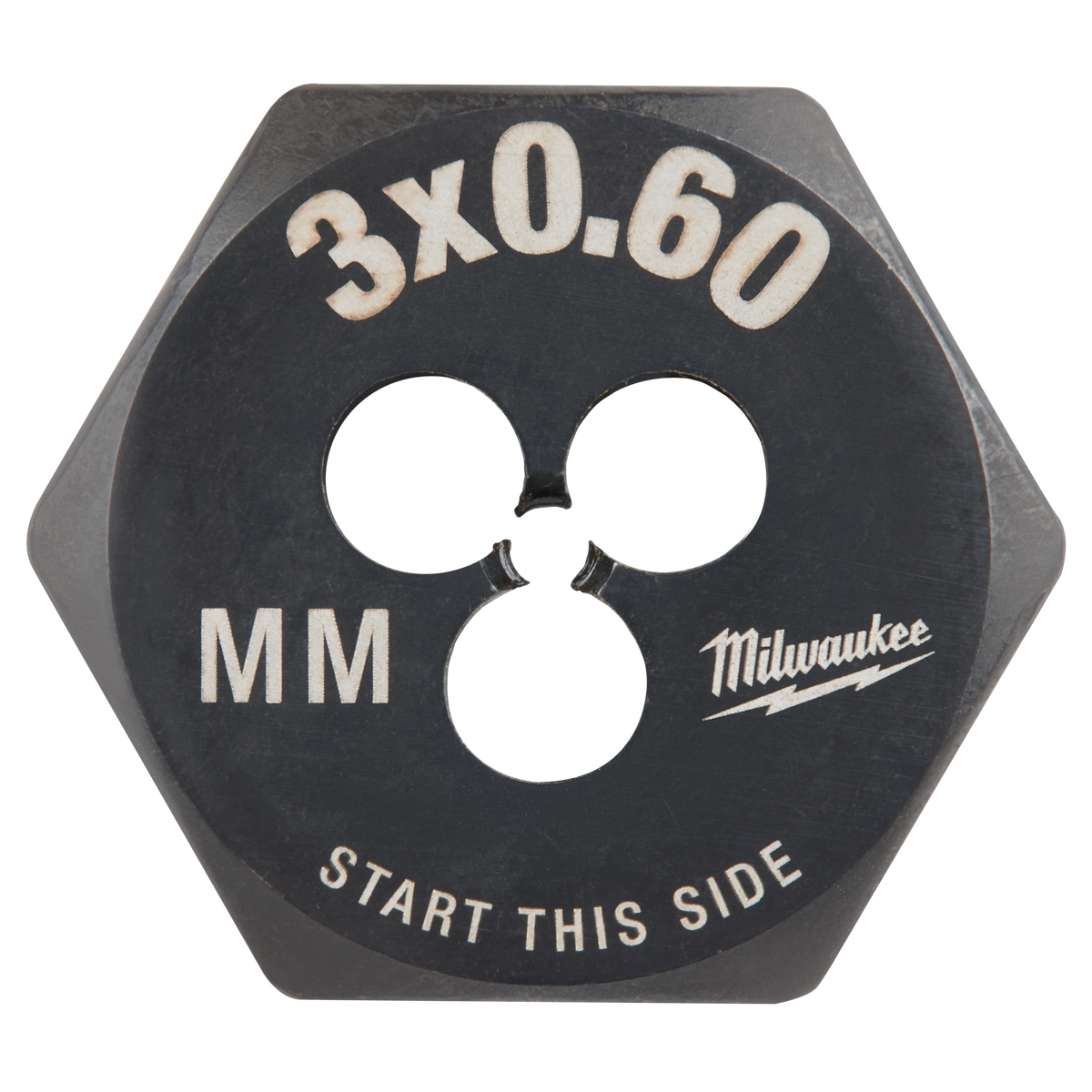 Filière hexagonale métrique Milwaukee 49-57-5310, M3 pas 0,60 mm, hexagone de 1 po