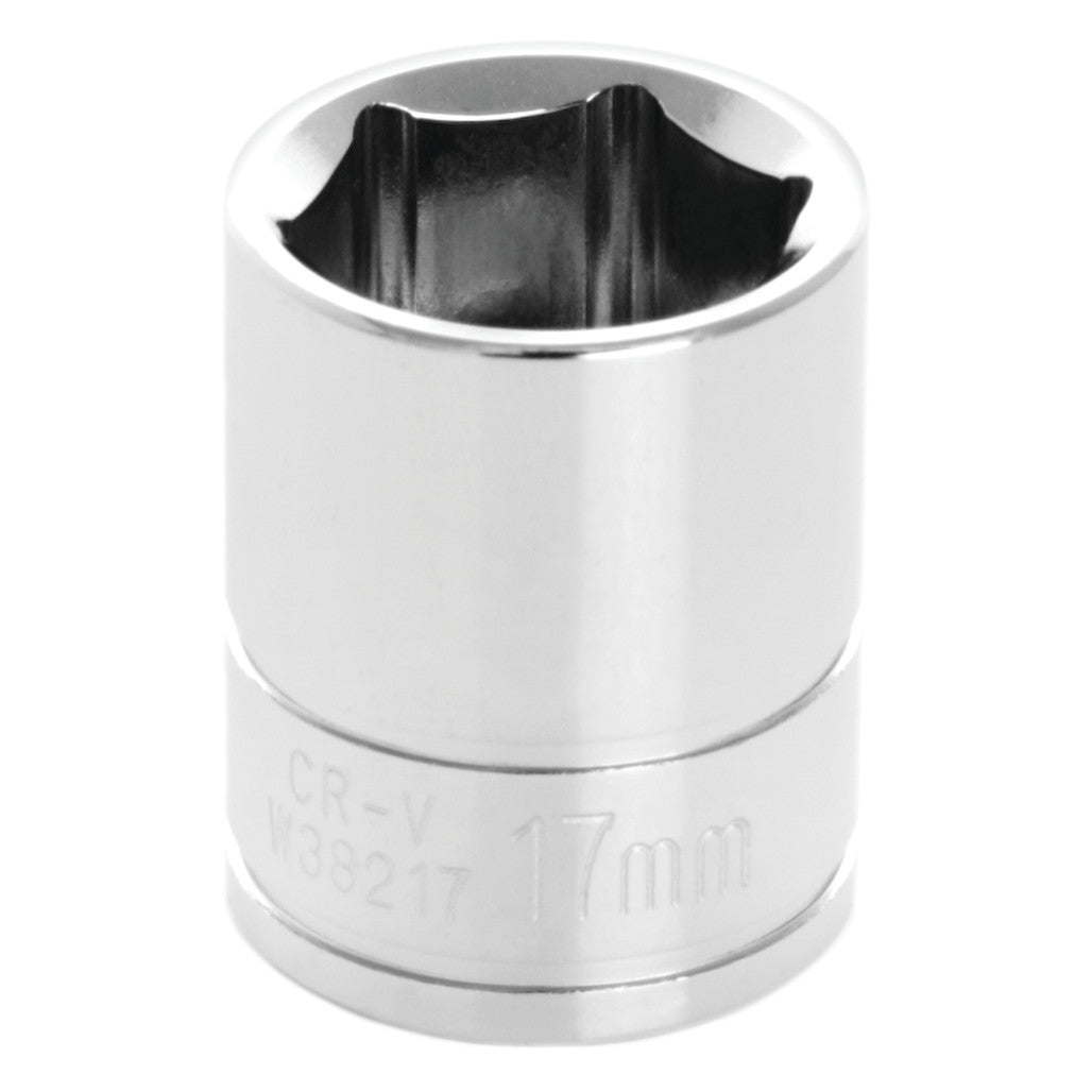 Douille métrique Performance Tool W38217, carré 3/8 po, 17 mm, 6 pans