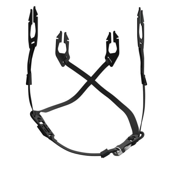 Jugulaire universelle à 4 points MSA GA90047 pour casques de chantier, noire