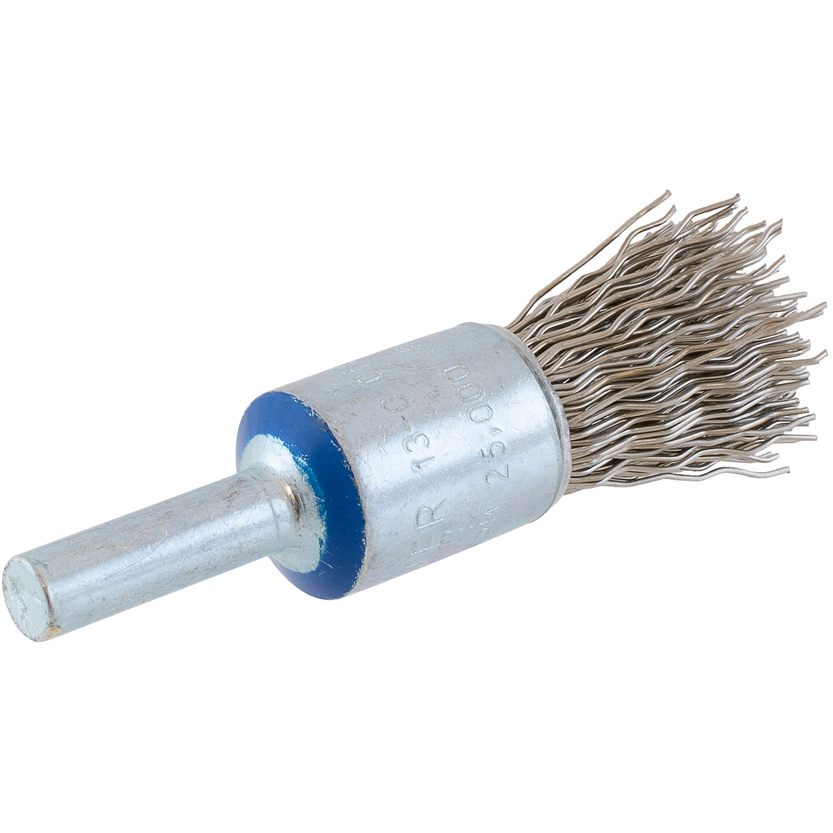 Brosse métallique en bout à fils ondulés Walter 13-C055, 1/2 po, acier inoxydable, tige de 1/4 po