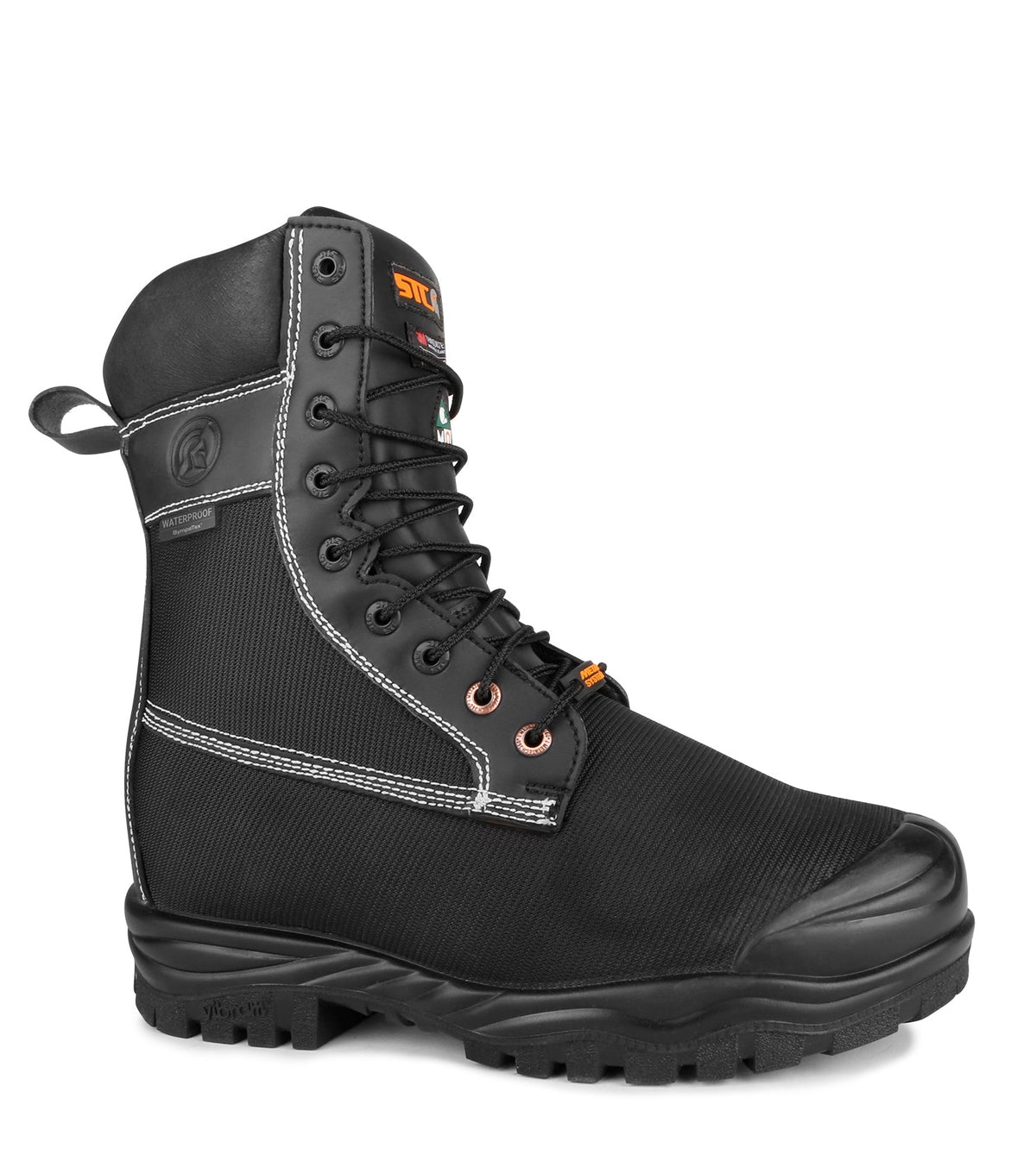 Botte de travail en nylon étanche STC 22103 Larch, 9 po, embout composite, protège-métatarse interne