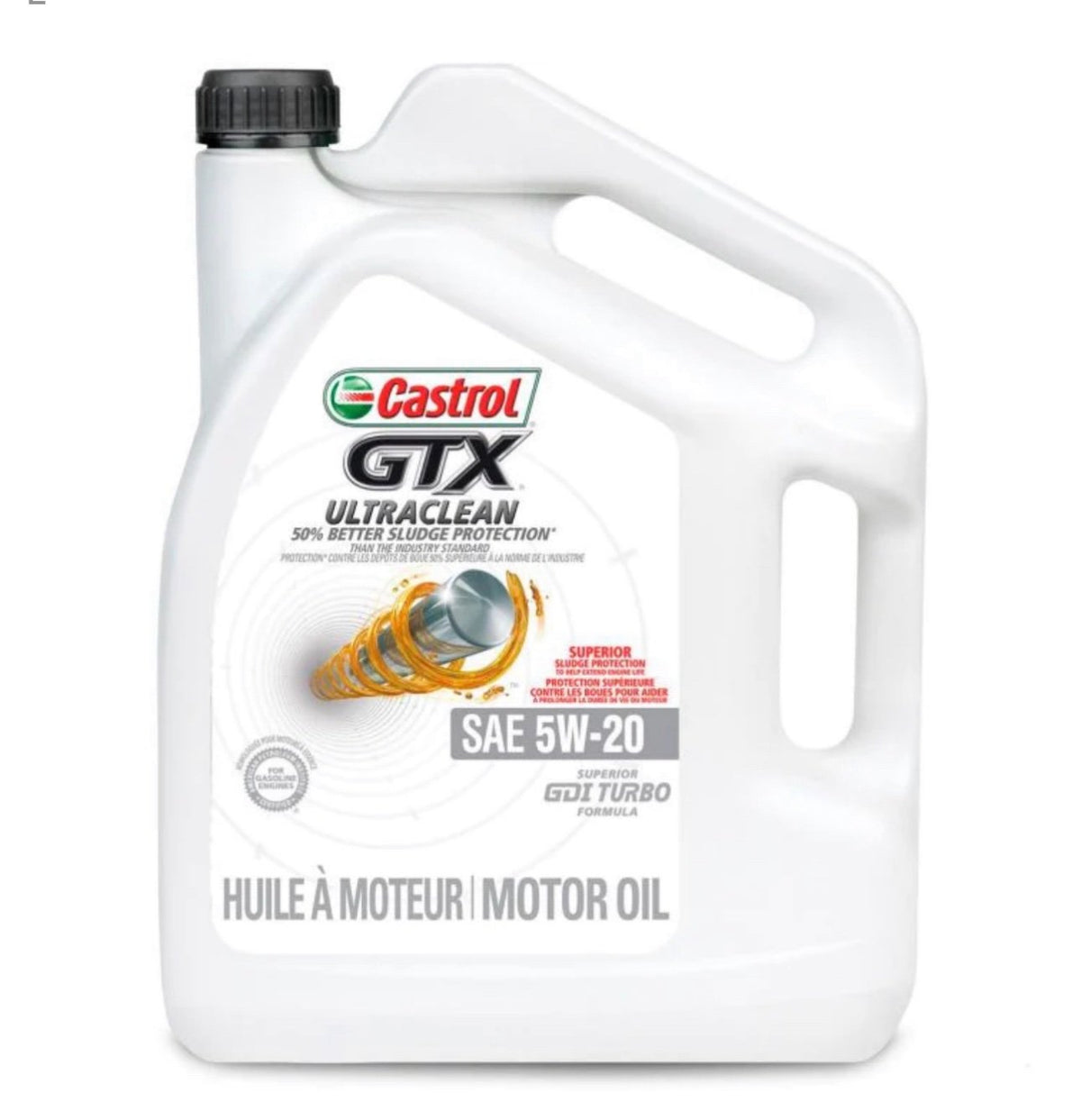 Huile moteur Castrol GTX ultraclean 5W-20, 5 L