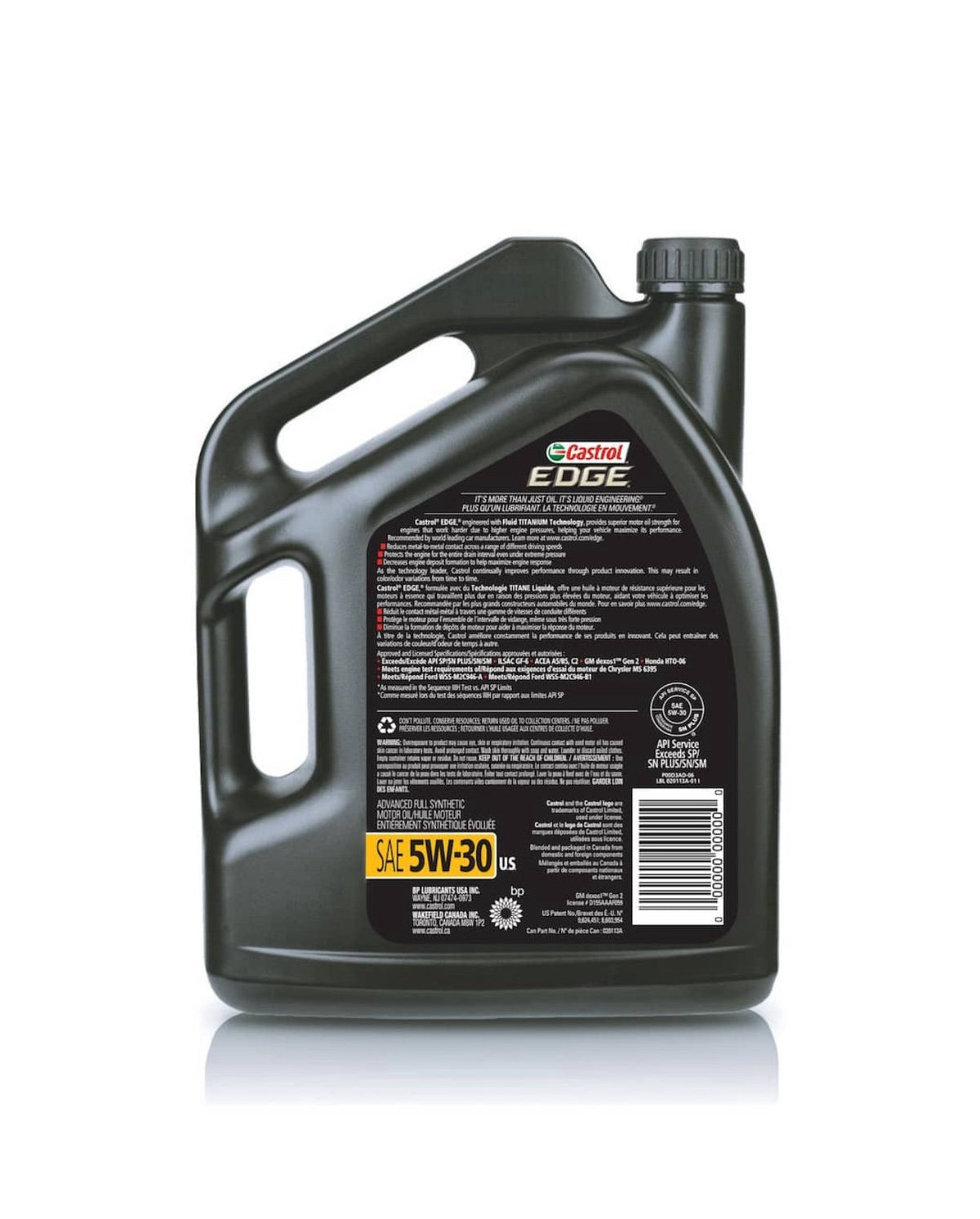 Huile moteur CASTROL Edge Titanium synthétique 5W-30 5L