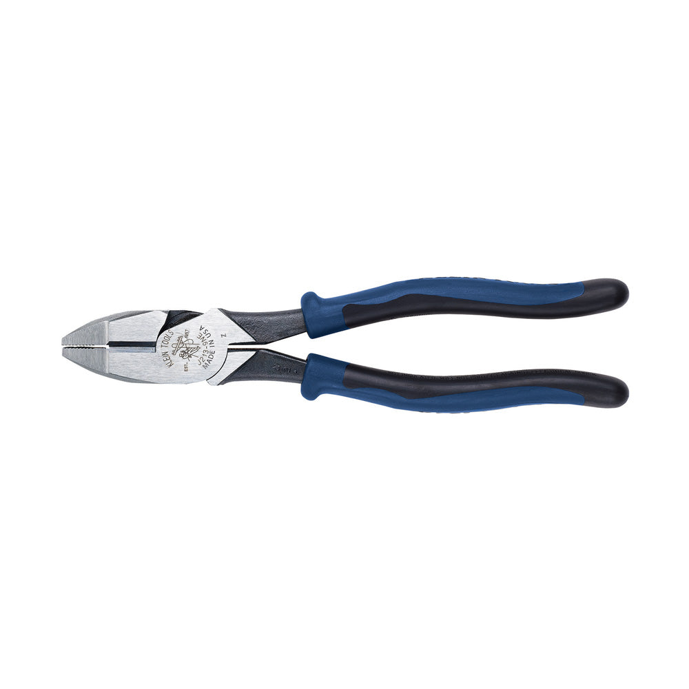 Pince coupante de côté, 9 po, manches bi-matière bleu foncé/noir, Klein Tools J213-9NE
