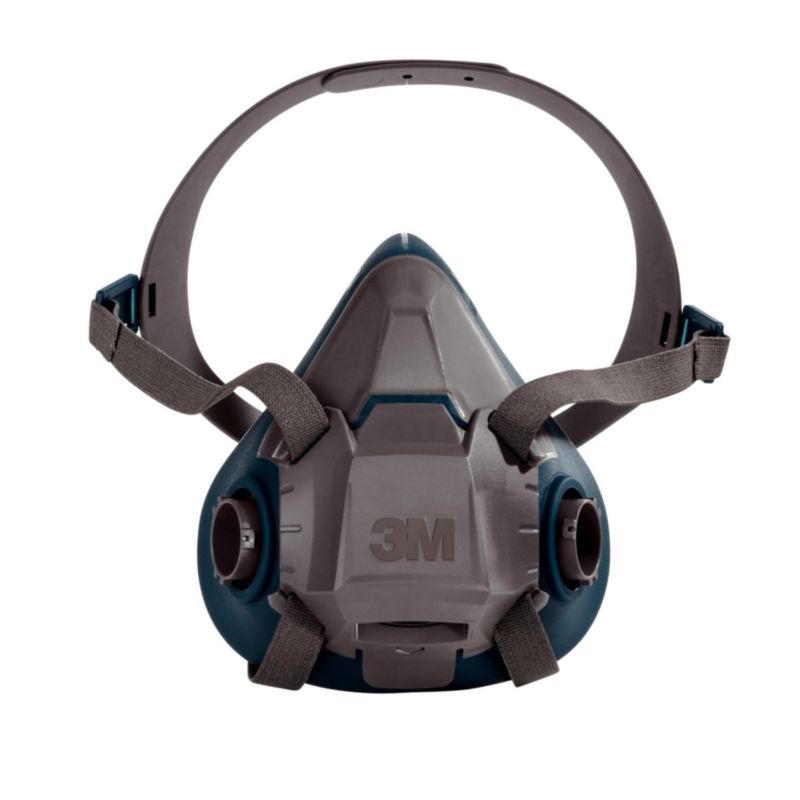 Demi-masque respirateur réutilisable 3M 6500, raccord à baïonnette, 1 pièce
