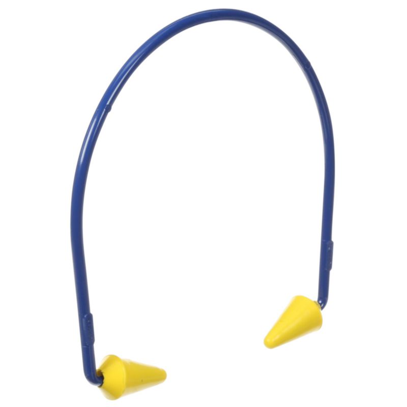 Protecteur auditif à arceau 3M 320-2001, embouts coniques, bleu et jaune, 1 paire