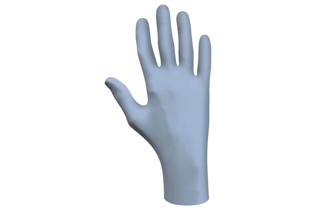 Gants jetables en nitrile bleu SHOWA 7005PF, 4 mil, boîte de 100