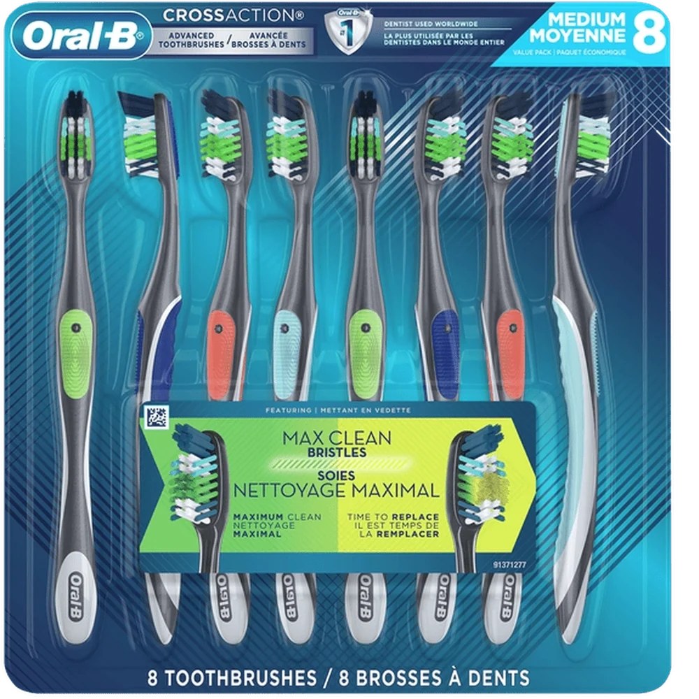 Brosses à dents Oral-B CrossAction Advanced – lot de 8