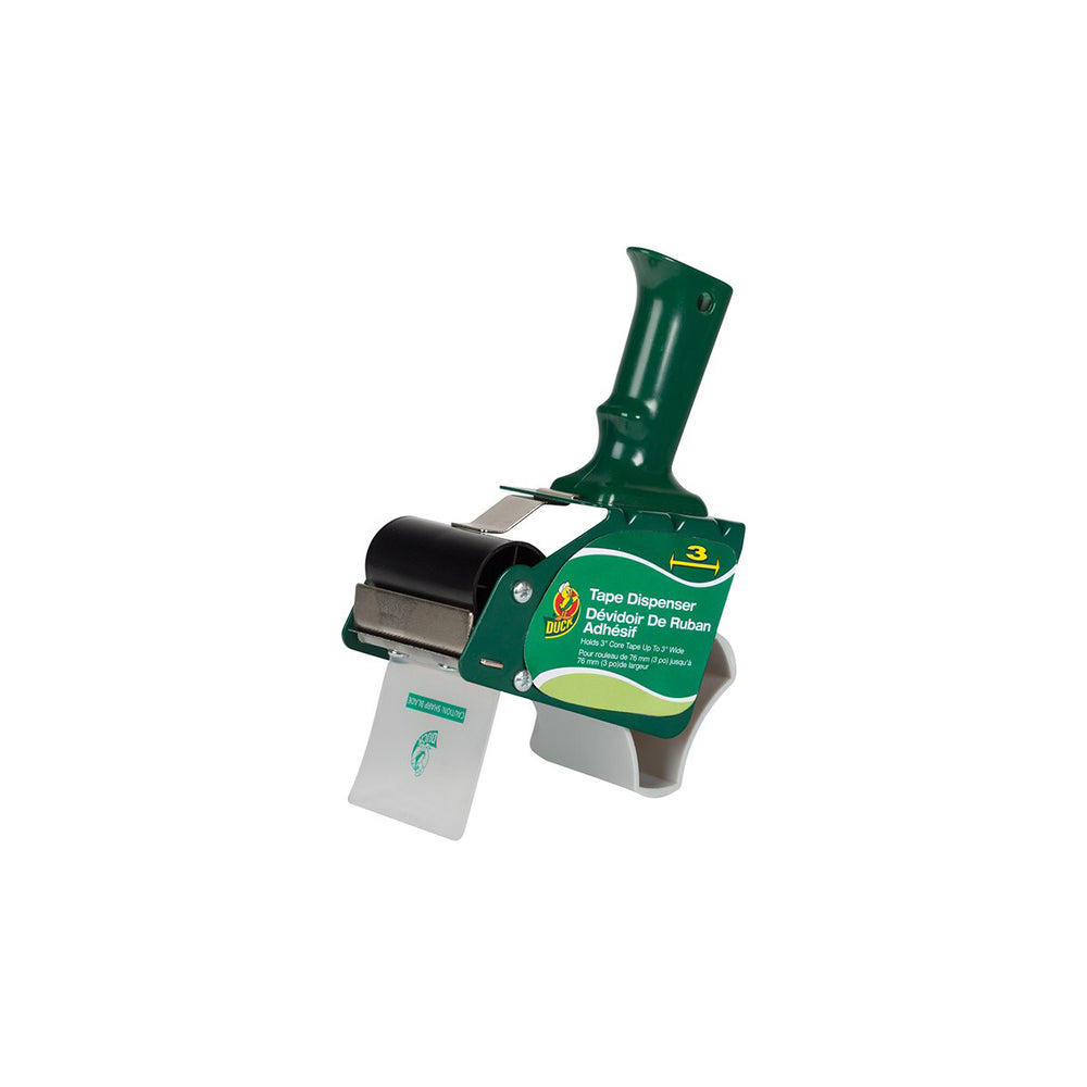 Dévidoir de ruban d'emballage Duck, 3 po, vert, tension réglable